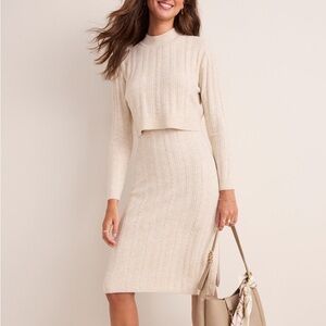 NEW Francesa’s Zoey Mock Neck Sweater Dress